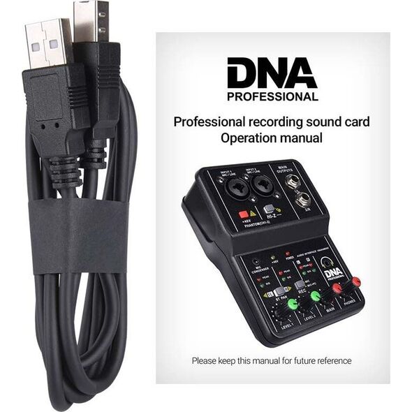 DNA DNA MIX 2 mikser 2-kanałowy phantom interfejs USB