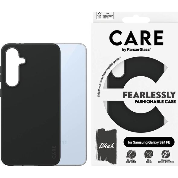 PanzerGlass CARE Fashionable Case Black Samsung Galaxy S24 FE
