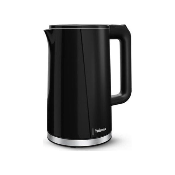 Tristar Double Walled Kettle | WK-3407 | Electric | 2200 W | 1.7 L | Plastic | 360° rotational base | Black