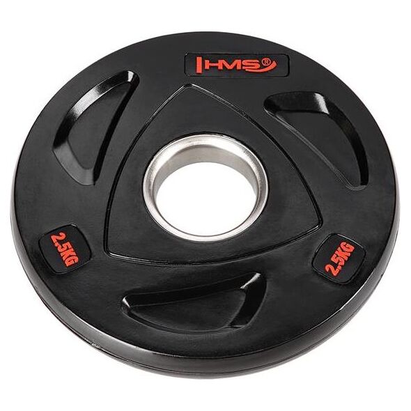HMS TOX02 Czarny Talerz Olimpijski Ogumowany 2.5 kg