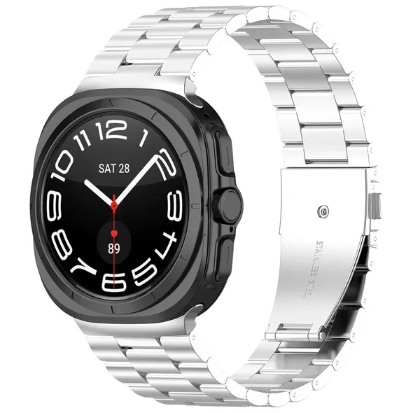 Bizon Strap Watch Aura Samsung Galaxy Watch Ultra 47 mm silver