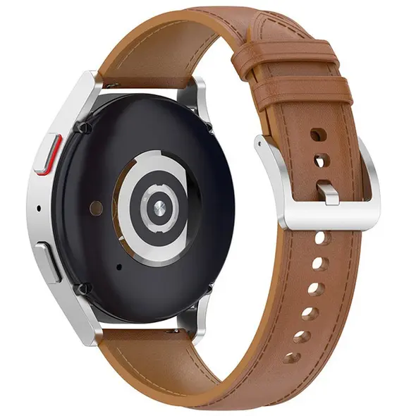 Bizon Strap Watch Casual Samsung Galaxy Watch FE/7/6/6 Classic/5/5Pro/4/4 Classic light brown