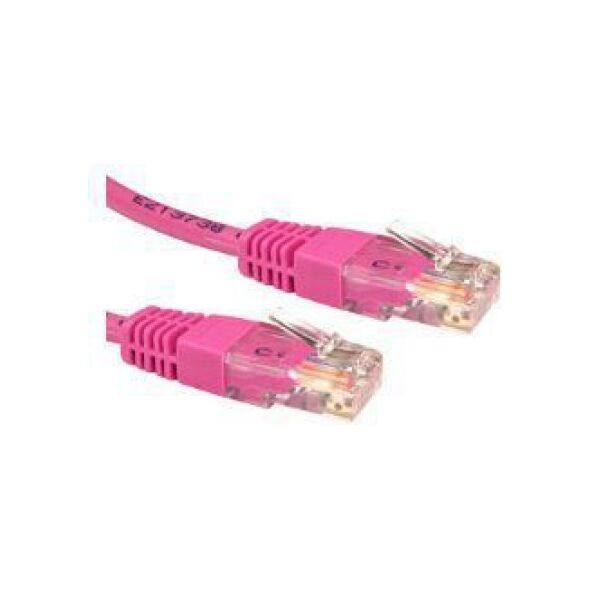 MicroConnect RJ-45/RJ-45, kat.6, U/UTP, różowy, 5m (UTP605PI)