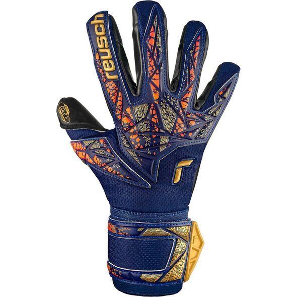 Reusch Rękawice bramkarskie Reusch Attrakt Gold X granatowe 5470945 4411 10,5
