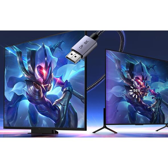 Kabel Ugreen Kabel UGREEN DP120 DisplayPort 1.4 8K60Hz 32.4Gbps 3m czarny
