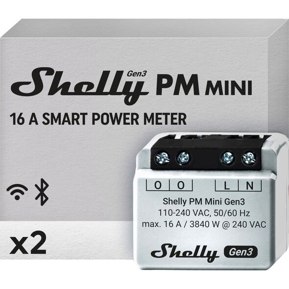 Shelly Zestaw 2 Sterowników Shelly PM Mini Gen3