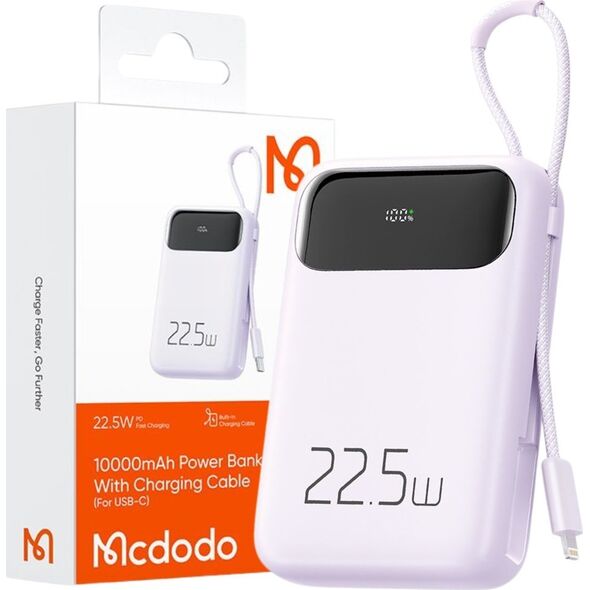 Powerbank Mcdodo Power Bank Mcdodo MC-3255 10000mAh, 22.5W, do Light (fiolet)