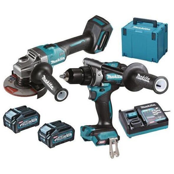 Zestaw elektronarzędzi Makita MAKITA ZESTAW COMBO 40Vmax XGT (GA005G+DF001G) 2x4,0Ah MAKPAC DK0124G201 MDK0124G201