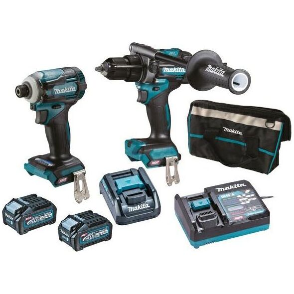 Zestaw elektronarzędzi Makita MAKITA ZESTAW COMBO 40Vmax XGT (TD001G+HP001G) 2x4,0Ah +ADP010 +TORBA MDK0114G201