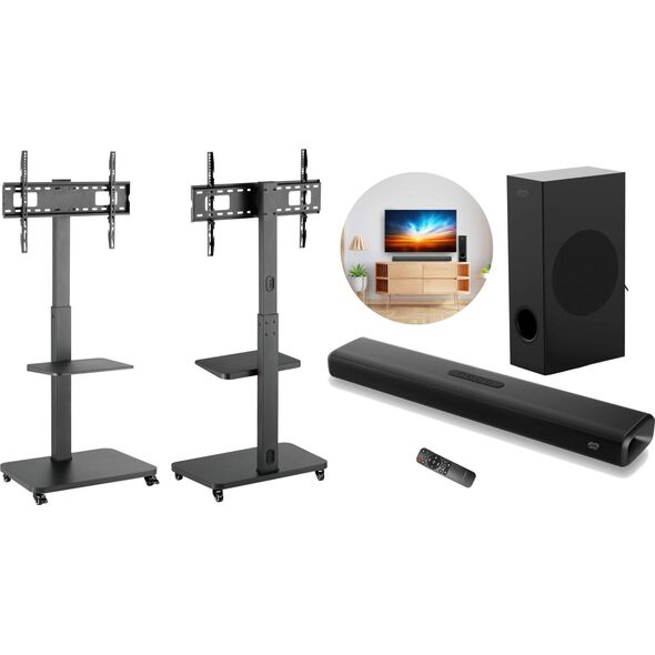 Mozos Mozos MSTV mobilny stojak tv stand do telewizora + Soundbar THEATER