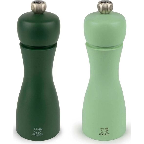 Młynek do przypraw Peugeot Peugeot Tahiti pepper/salt mill set 2 pieces 15 cm green
