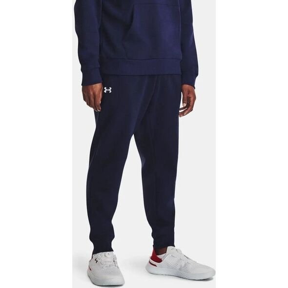 Under Armour Spodnie męskie Under Armour Rival Fleece Joggers granatowe 1379774 410 M