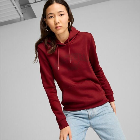 Puma Bluza damska Puma Ess  Logo LAB Hoodie FL bordowa 682987 13 L