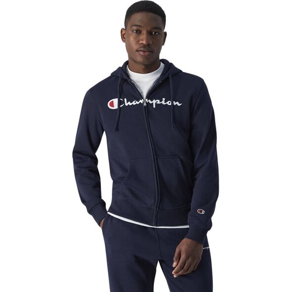 Champion Bluza męska Champion Full Zip Hoodie granatowa 220255 BS501 L