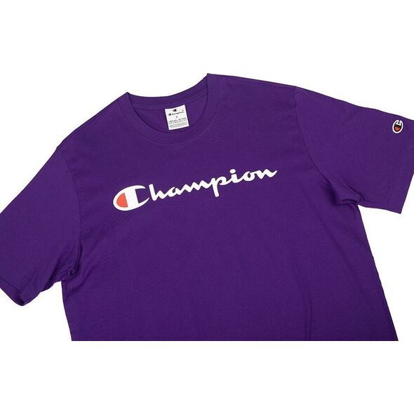 Champion Koszulka męska Champion SS Tee fioletowa 220256 VS025 XL