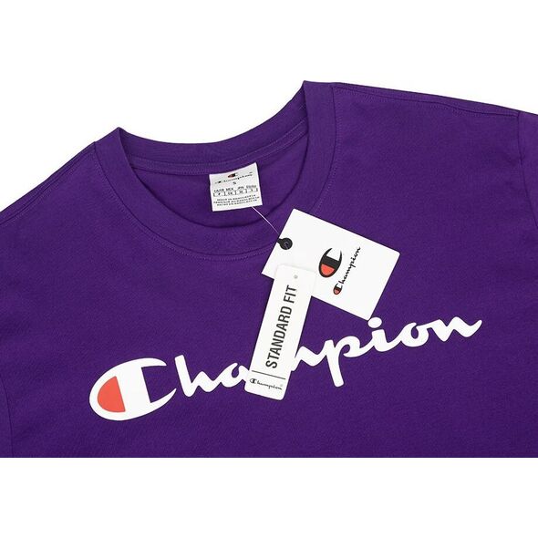 Champion Koszulka męska Champion SS Tee fioletowa 220256 VS025 XL