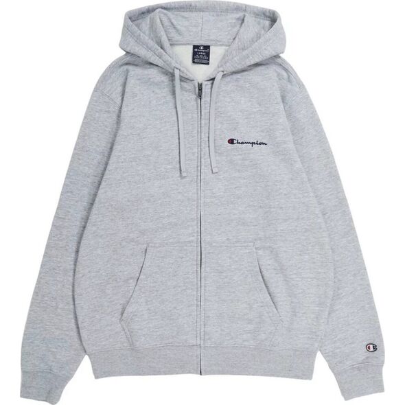 Champion Bluza męska Champion Full Zip Hoodie szara 220260 EM021 L