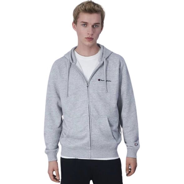 Champion Bluza męska Champion Full Zip Hoodie szara 220260 EM021 L