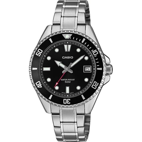 Zegarek Casio Zegarek męski Casio MDV-10D-1A1VEF srebrny