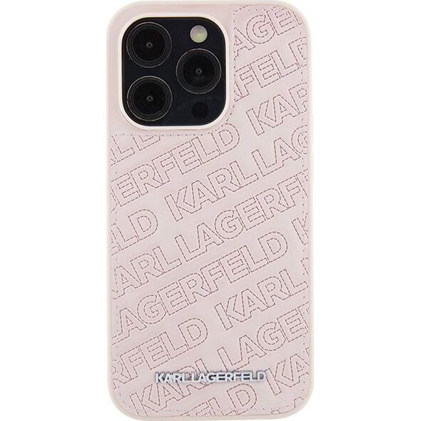 Karl Lagerfeld Karl Lagerfeld KLHCP15XPQKPMP iPhone 15 Pro Max 6.7" różowy/pink hardcase Quilted K Pattern