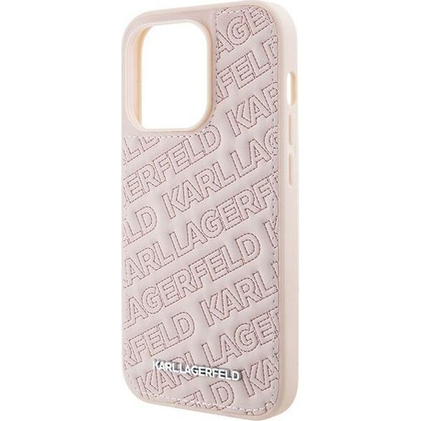 Karl Lagerfeld Karl Lagerfeld KLHCP15XPQKPMP iPhone 15 Pro Max 6.7" różowy/pink hardcase Quilted K Pattern