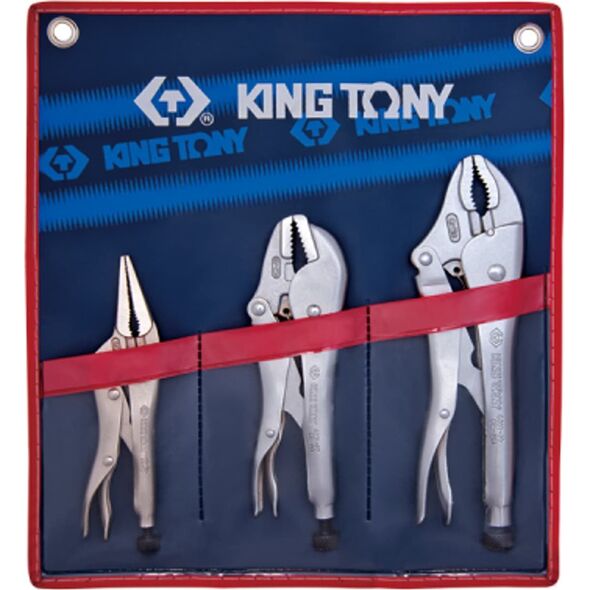 King Tony ZESTAW SZCZYPIEC ZACISKOWYCH MORSE''''A 3 SZT. ETUI''' King Tony