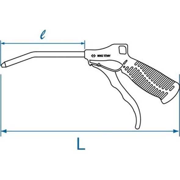 King Tony PISTOLET DO PRZEDMUCHIWANIA 1/4" 100mm King Tony