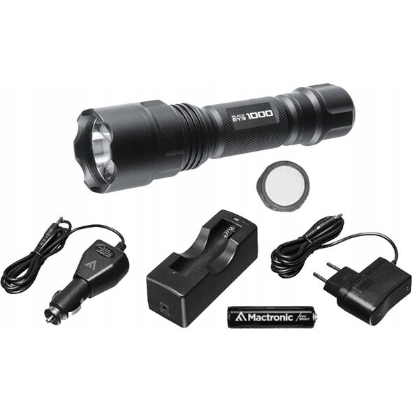 Latarka MacTronic Mactronic 1000lm įkraunamas žibintuvėlis Black Eye 1000 THH0049