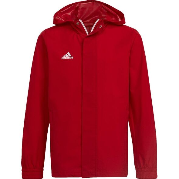 Kurtka dla dzieci adidas Entrada 22 All-Weather czerwona IK4013 176cm