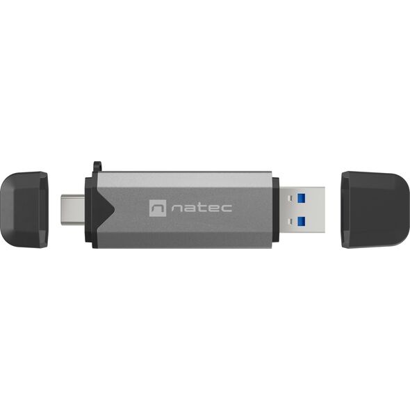 Czytnik Natec SCARAB 3 USB-A + USB-C SD/MICRO SD USB 3.1 GEN 1 SZARY (NCZ-2262)