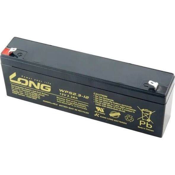 Ołów baterii Avacom Long 12V 2,3Ah F1 (WPS2.3-12) (PBLO-12V002,3-F1A-1)