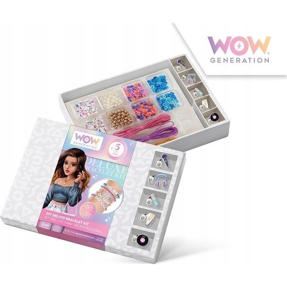 Zestaw Deluxe kreatywny z 5 metalowymi zawieszkami do bransoletek WoW Generation WOW00005 Kids Euroswan