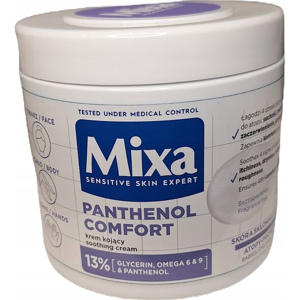 MIXA_Panthenol Comfort łagodzący krem do twarzy i ciała dla skóry atopowej 400ml