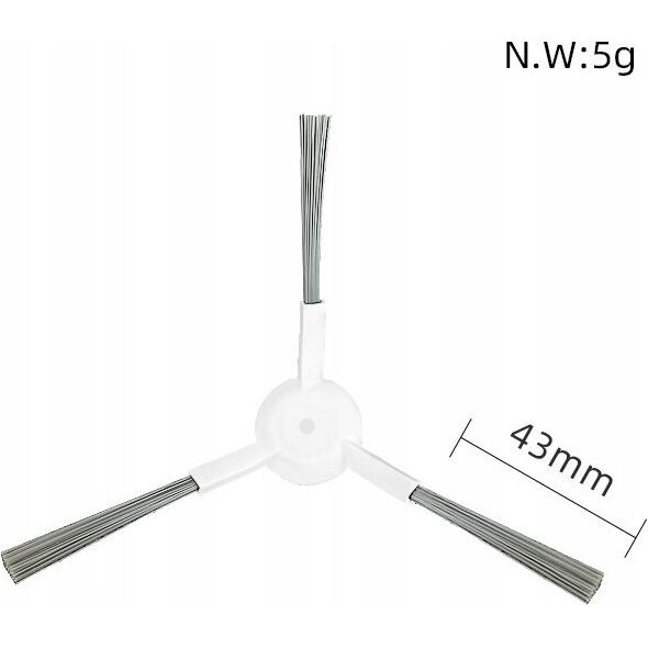 2x Szczotka Szczoteczka Boczna Czyszcząca Do Dreame Bot L20 L10s Ultra D10+ / Czarny