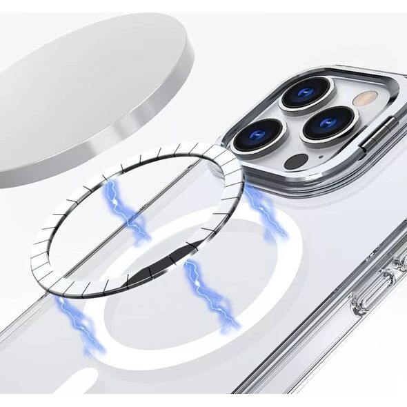 4kom.pl Etui do iPhone 16 Pro MagStand MagSafe na telefon Clear
