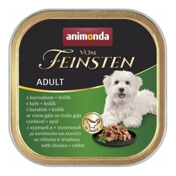 ANIMONDA PIES 150g V.FEIN ADULT KURCZAK   + KRÓLIK W SOSIE  /22