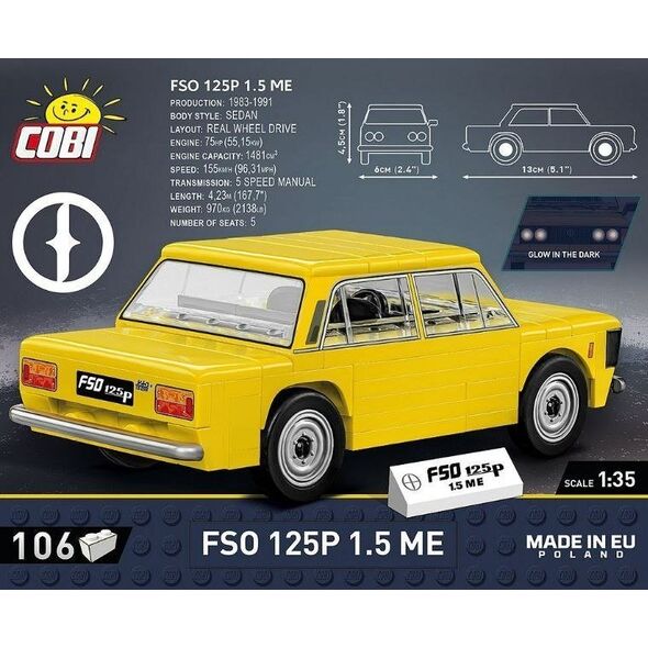 COBI 24588 Youngtimer FSO 125p 1.5 ME 106 kl