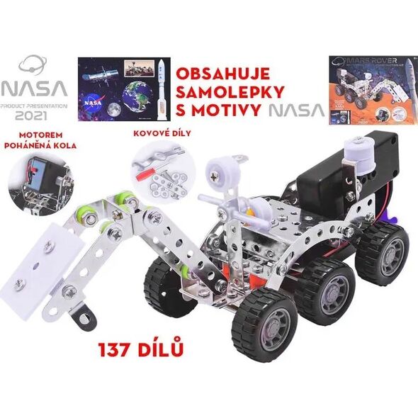 galeria NASA metalowy konstruktor z silnikiem 03120