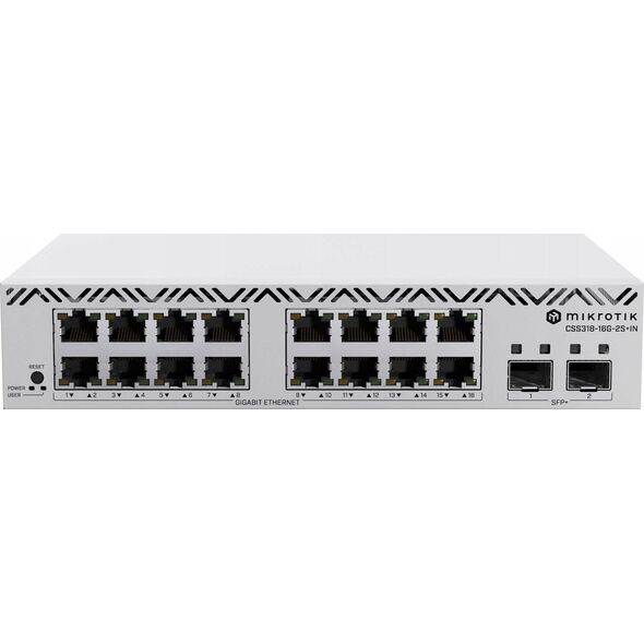 NET SWITCH 24PORT 1000M 2SFP+/CSS318-16G-2S+IN MIKROTIK