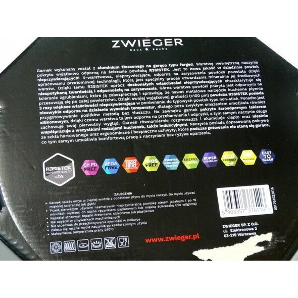 Lumarko Garnek 28cm Zwieger Sensa Thermo