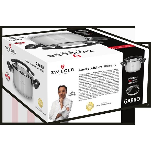 Lumarko Zwieger Gabro Garnek Z Cedzakiem 20cm Lumarko!