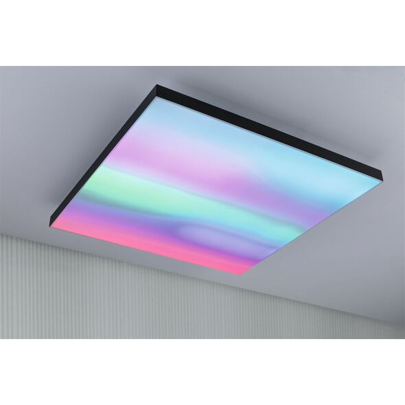 Lampa sufitowa Paulmann Panel Velora Rainbow 595x595mm 3520lm RGBW Czarny 230V