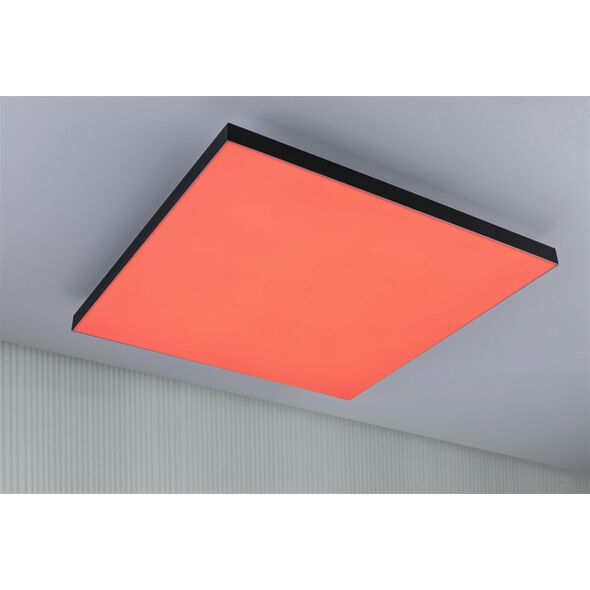 Lampa sufitowa Paulmann Panel Velora Rainbow 595x595mm 3520lm RGBW Czarny 230V