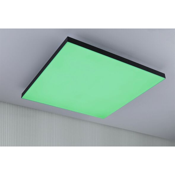 Lampa sufitowa Paulmann Panel Velora Rainbow 595x595mm 3520lm RGBW Czarny 230V