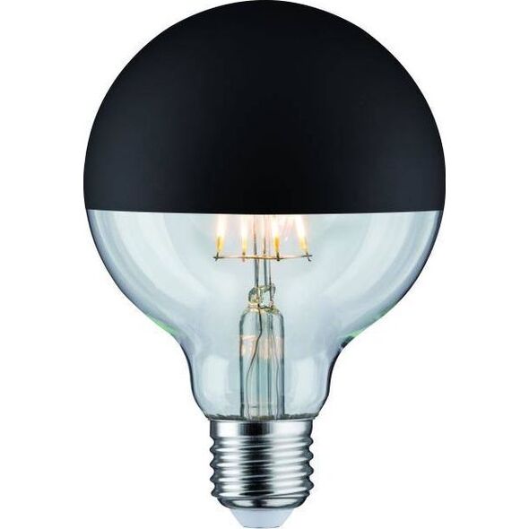 Paulmann Źródło LED G95 zwierciadło 6W 230V 520lm E27 2700K Czarny Mat ściemniany