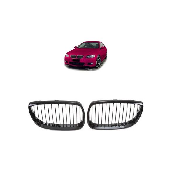 MTuning Grill sportowy pojedyncze żeberka Gloss Black BMW 3 E92 E93 przed liftem 2005-2010