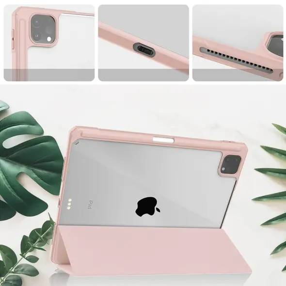Bizon Case Tab Clear Matt Apple iPad Pro 11 2022/2021/2020/2018 rose gold