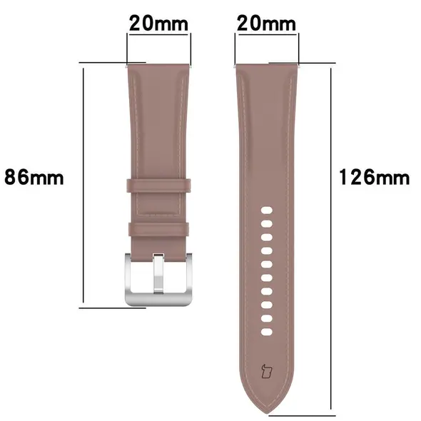 Bizon Strap Watch Casual Samsung Galaxy Watch FE/7/6/6 Classic/5/5Pro/4/4 Classic pink