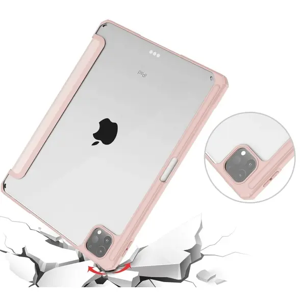 Bizon Case Tab Clear Matt Apple iPad Pro 11 2022/2021/2020/2018 rose gold
