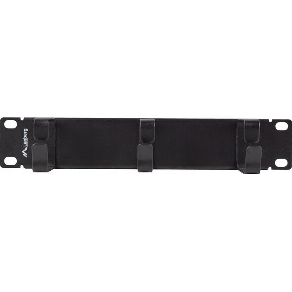 Lanberg ORGANIZER KABLI 10" 1U Z 3 METALOWYMI UCHWYTAMI TYP B CZARNY LANBERG